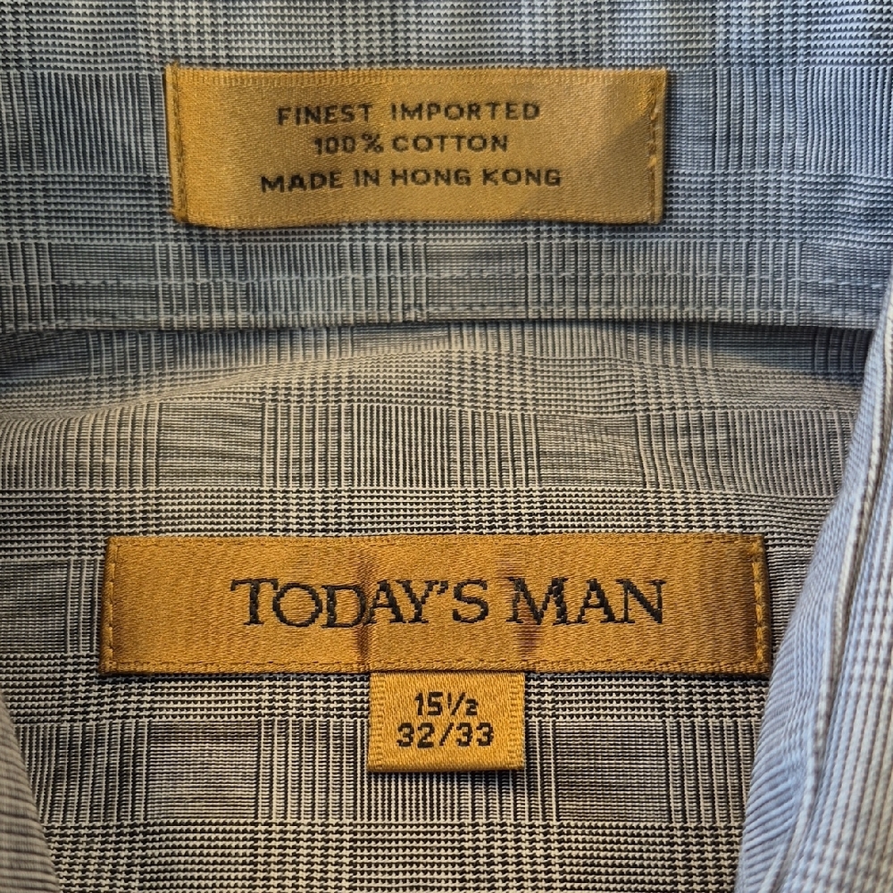 Today's Man Long Sleeve Dress Shirt with Classic Collar - Picture 2 of 11